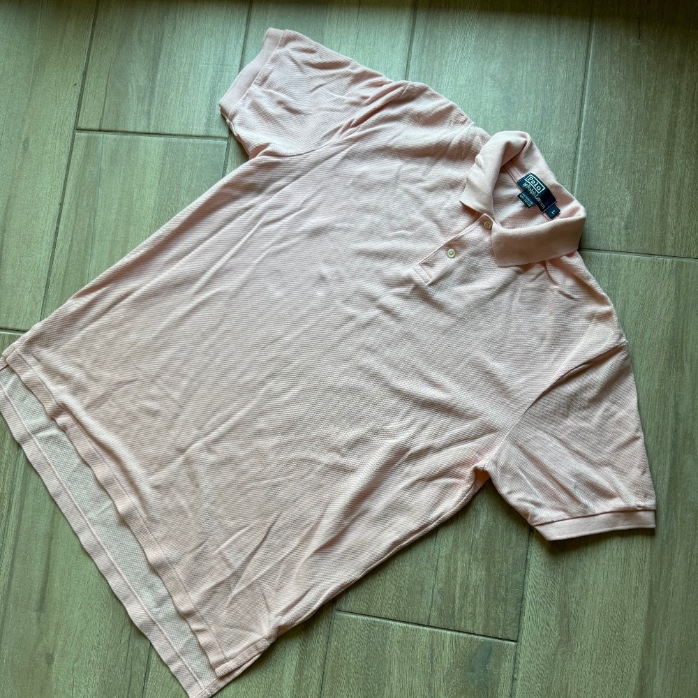 Polo by Ralph Lauren Men’s Golf Polo Shirt – Pink – 100% Cotton – Size Large - Picture 2 of 5